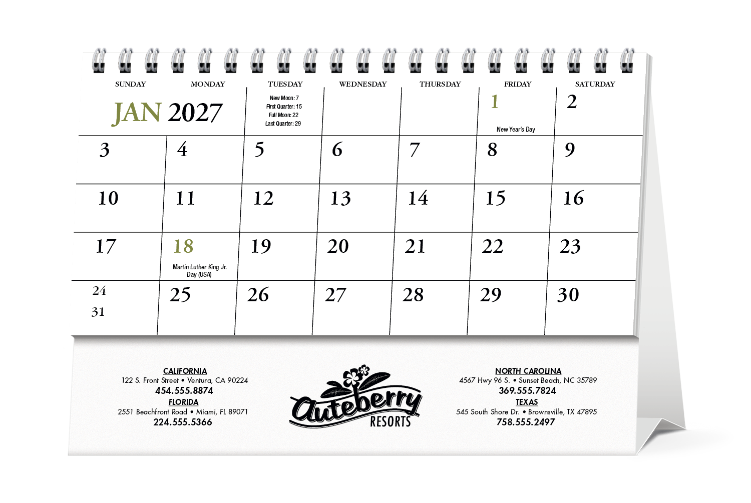 HotLine® Products Scenic America® Desk Tent Calendar 73